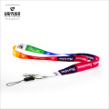 Werbe-Farbstoff Sublimation Druck Lanyard in glatten Polyester